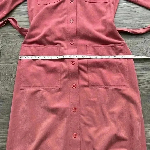 🔥sportrite🔥 | Vintage 1960’s  Arnel triacetate fabric blush pink trench coat - Picture 15 of 16